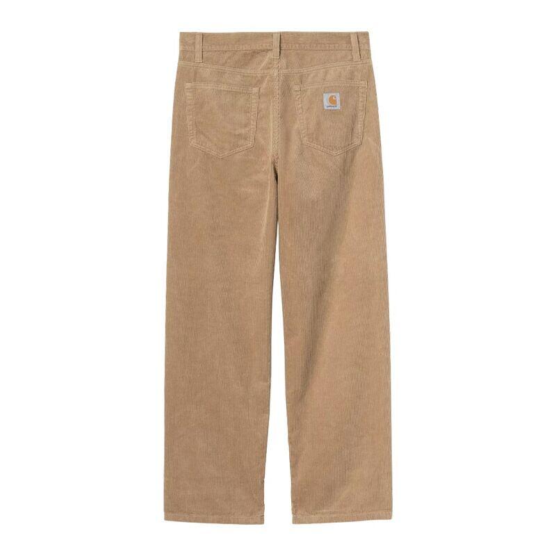 Pantalones Beige Carhartt Landon Pant Leather Rinsed Pana de Corte Holgado 2/5
