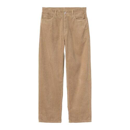 Pantalones Beige Carhartt Landon Pant Leather Rinsed Pana de Corte Holgado 5/5
