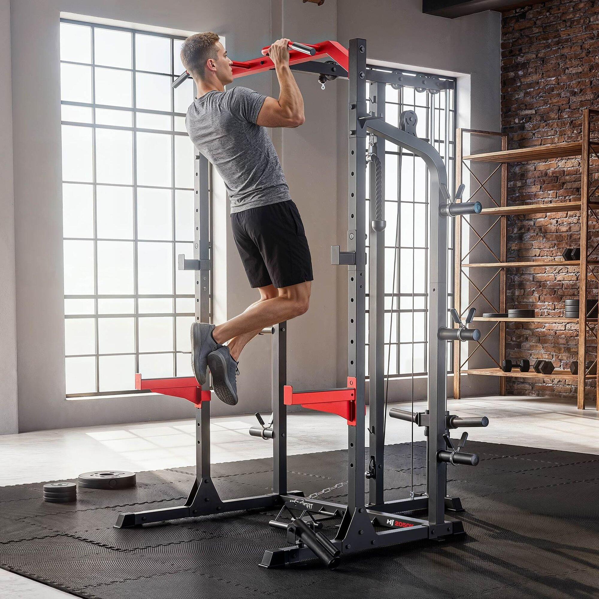 Klatka do treningu siłowego Power Rack Hop-Sport HS-2050K z wyciągiem 6/7
