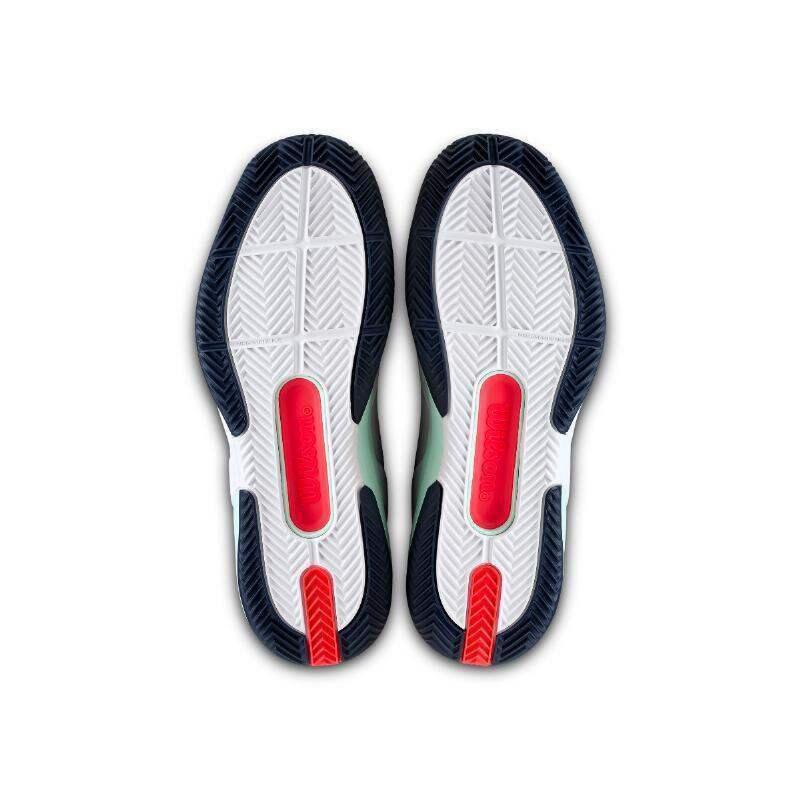 Zapatillas Wilson Rush Pro 5 Clay Blanco Aguamarina 2/5