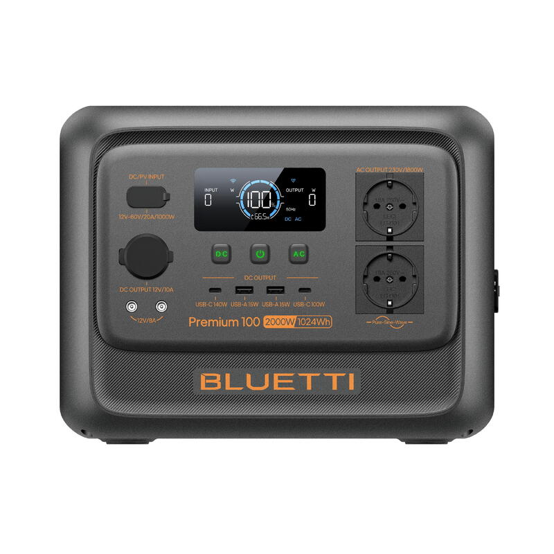 Kit Nabíjecí stanice Powerbanky BLUETTI Premium 100 V2 + solární panel 130 W