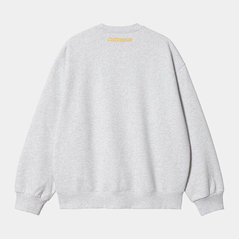 Sudadera Gris Carhartt DeadKebab Knock Knock Swea Ash Heather 4/5