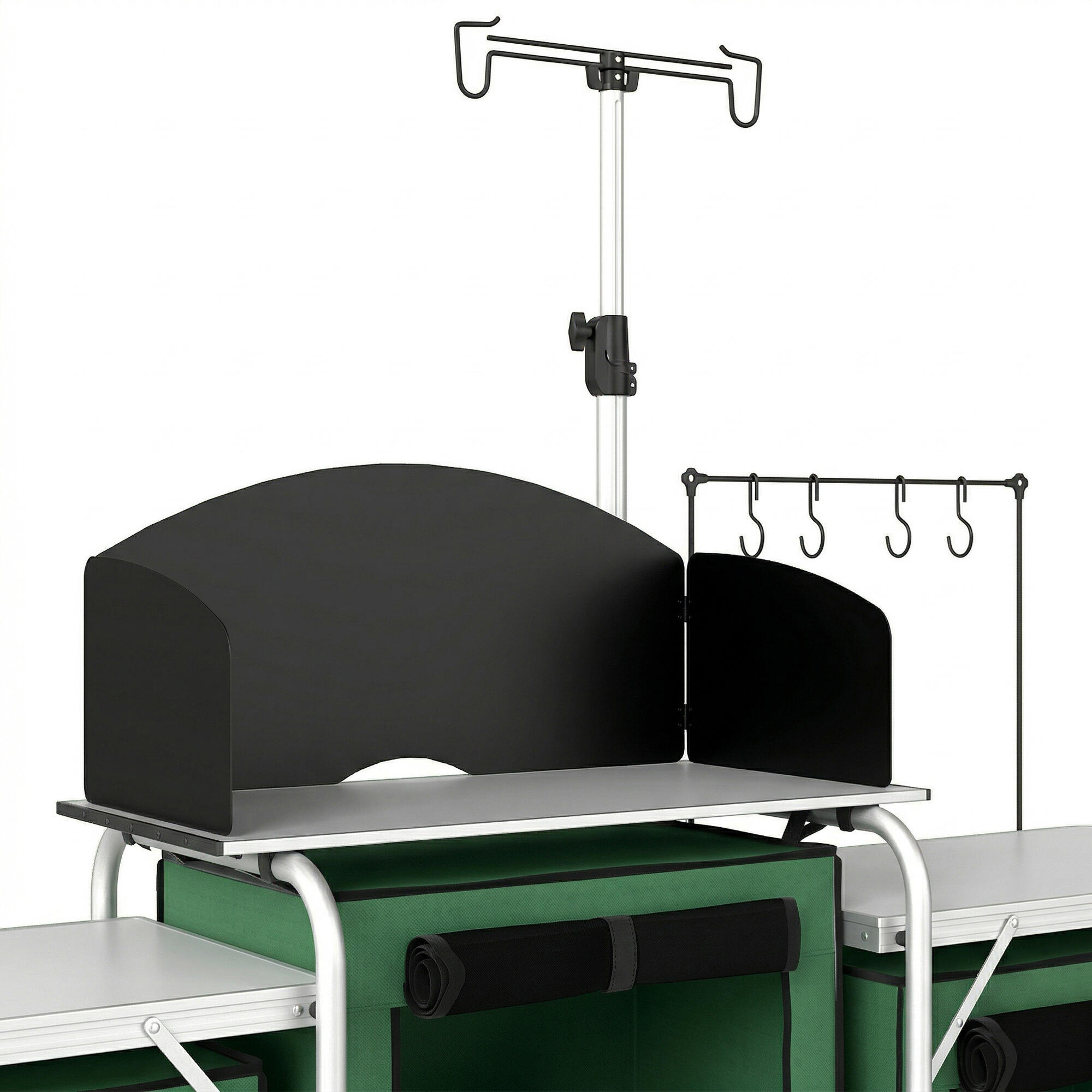 Armário para camping 172x48x119 cm verde Outsunny 4/5