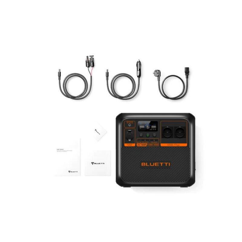 Kit stație de alimentare BLUETTI AC180P cu panou solar 130 W