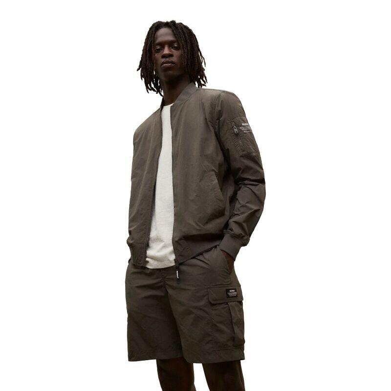 Chaqueta Gris Ecoalf Wale Jacket Man Asteroid de Fit Regular Repelente al Agua 4/5