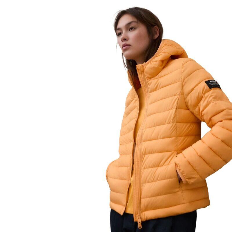 Chaqueta Naranja Ecoalf Atlantic Jacket Woman Tangerina de Corte Regular 2/5