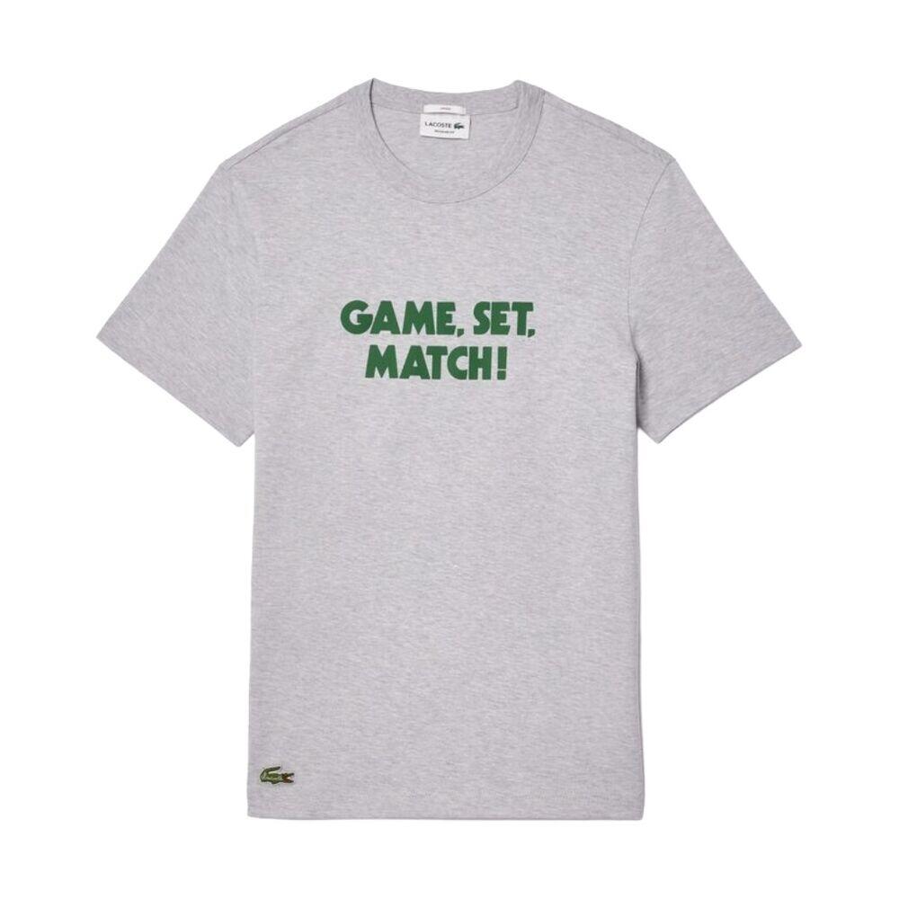 Camiseta Gris Lacoste Efecto Piqué Game, Set Match 2/4