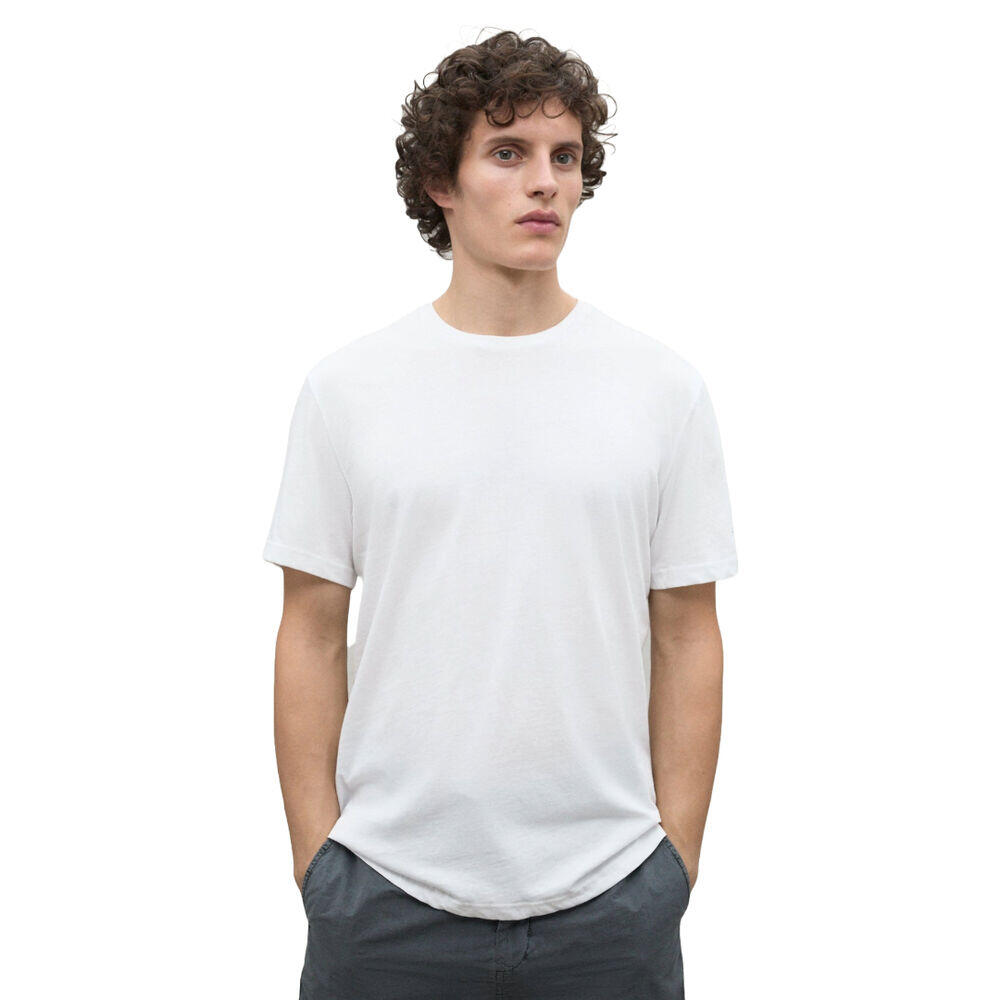 Camiseta Blanca de Manga Larga Ecoalf Hope White con Cuello Redondo 3/5