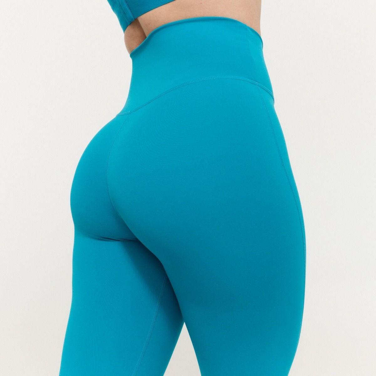 Donna fitness leggings vita alta Aquamarine Limitless 3/7