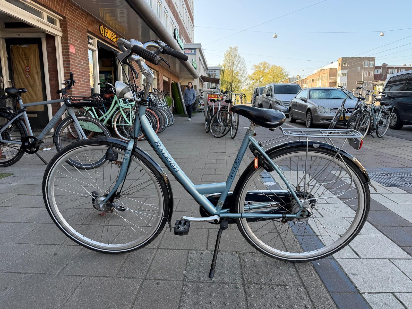 Raleigh Trent damescitybike 51 cm, blauw 2/5
