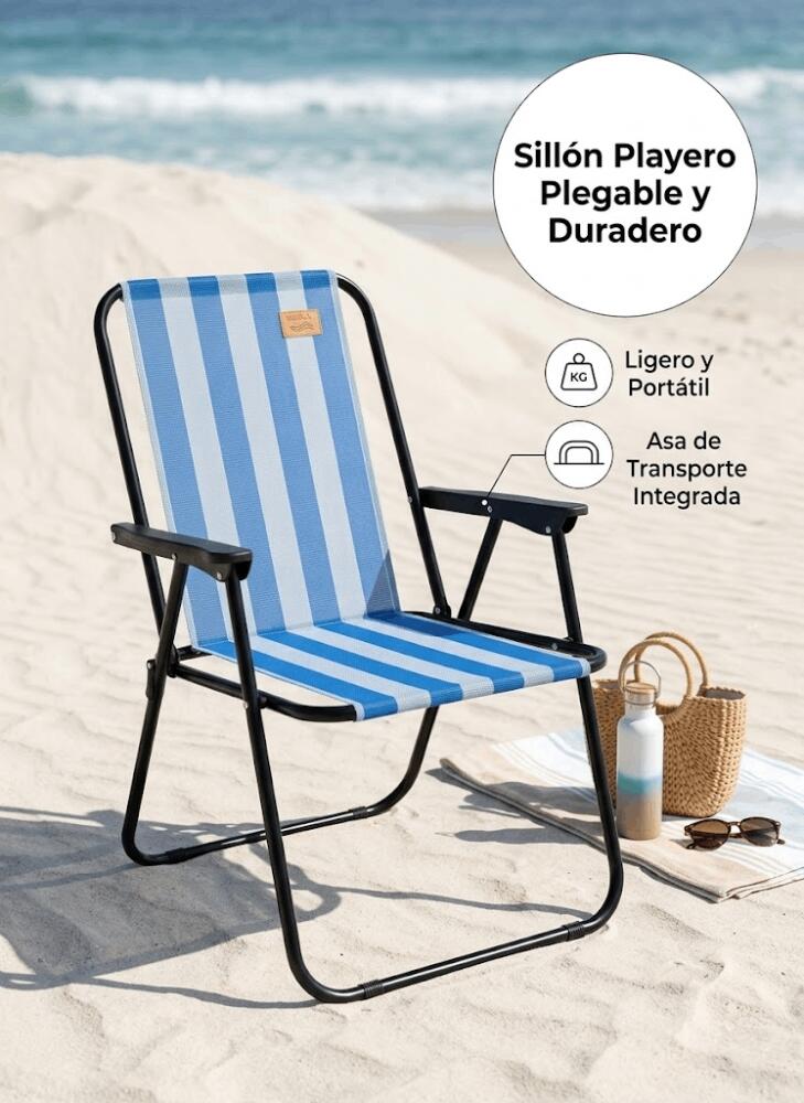 DEVESSPORT - Silla de Camping Plegable Kohala - Dimensiones 45 x 50 x 76 cm 6/7