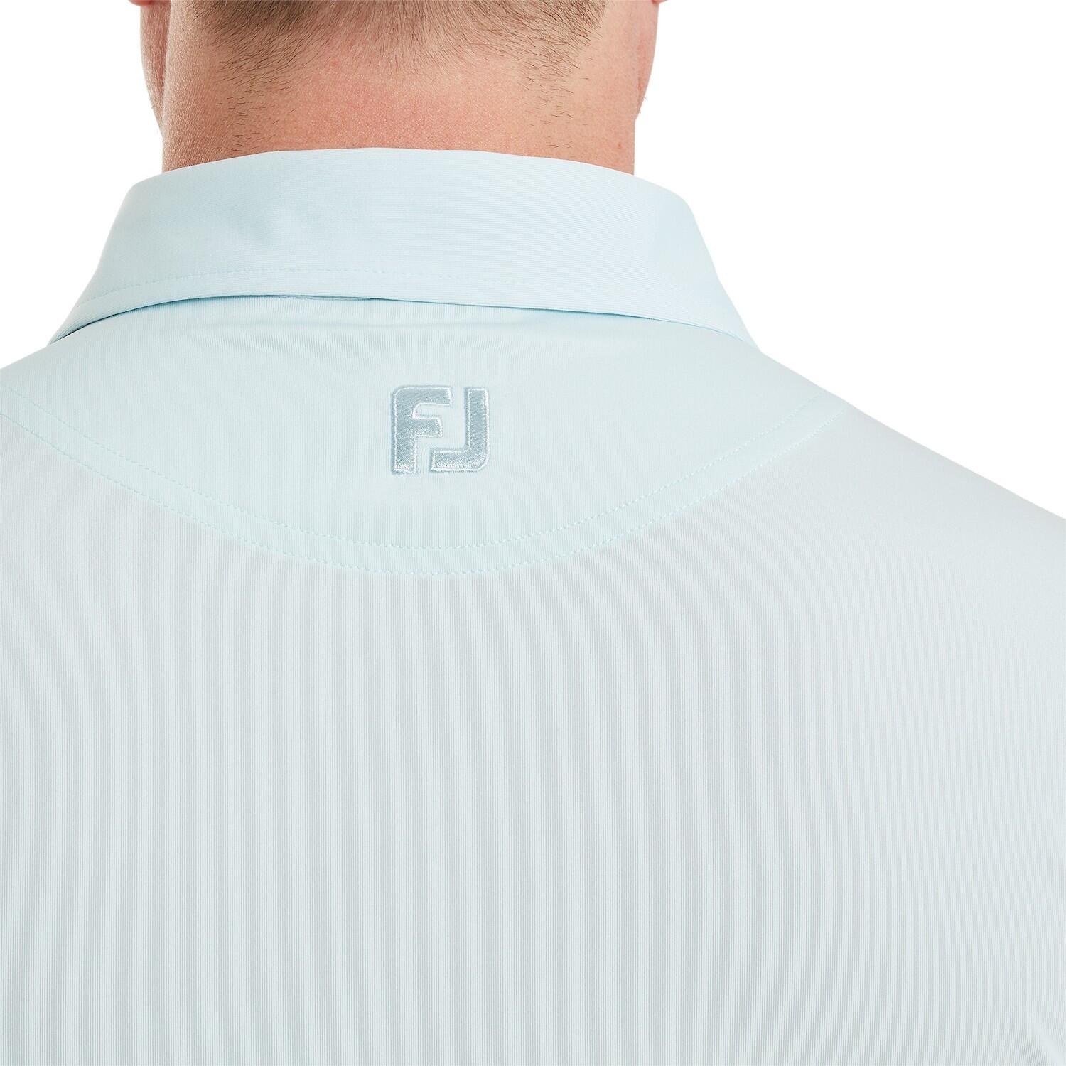 Polo Golf Footjoy Lisle Solid Hombre Azul 3/5