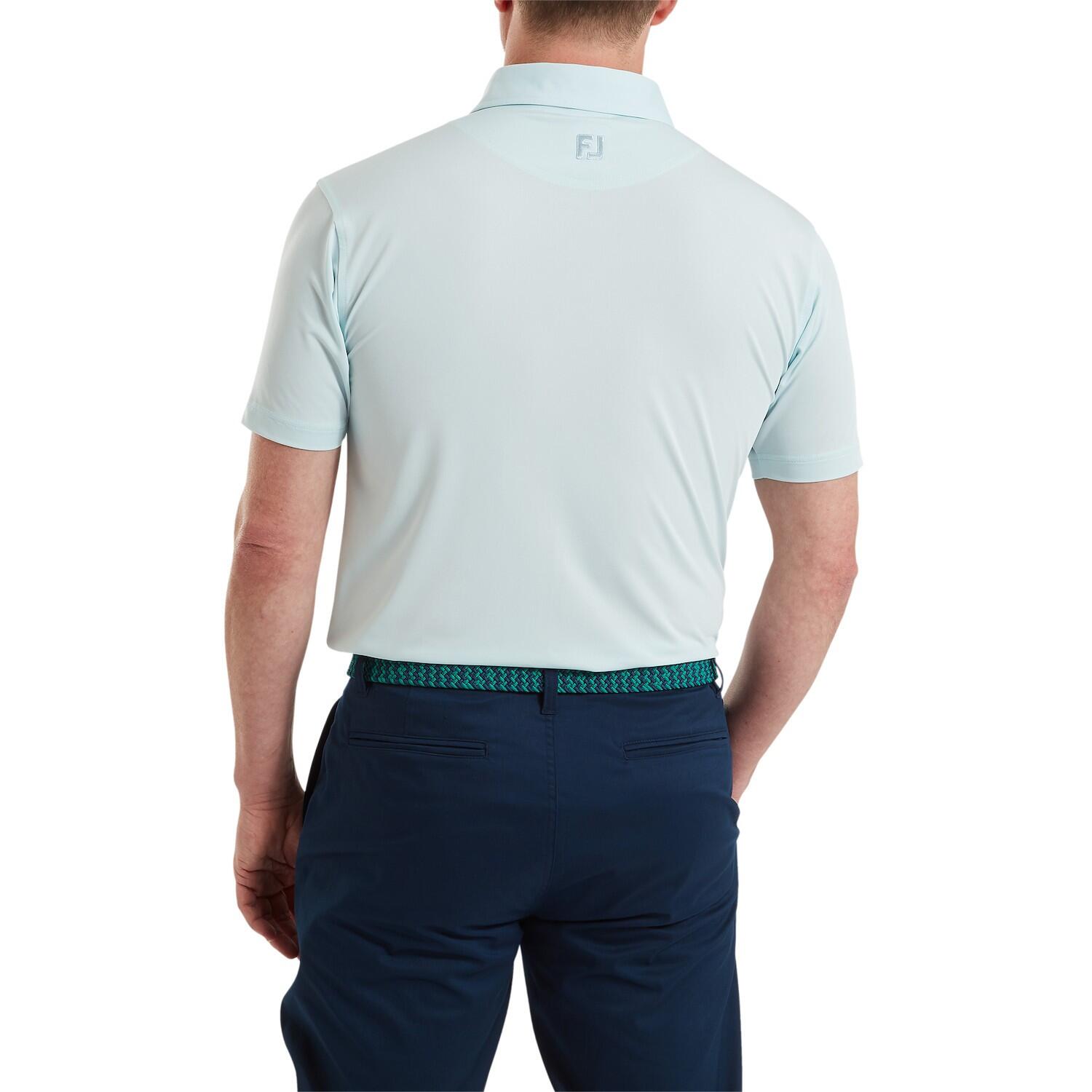 Polo Golf Footjoy Lisle Solid Hombre Azul 2/5