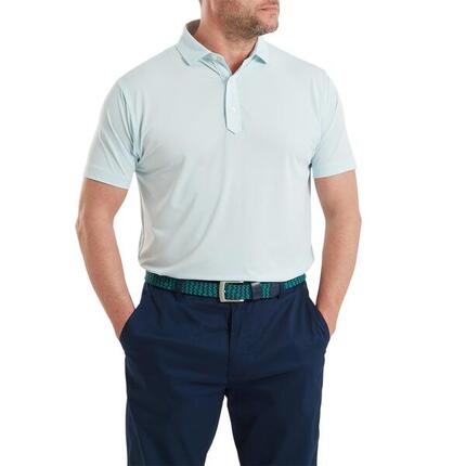 Polo de golf Footjoy Lisle pour homme, bleu uni