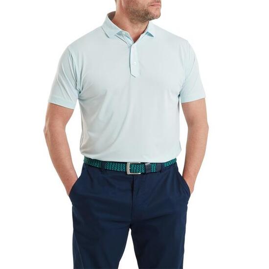 Polo de golf Footjoy Lisle pour homme, bleu uni