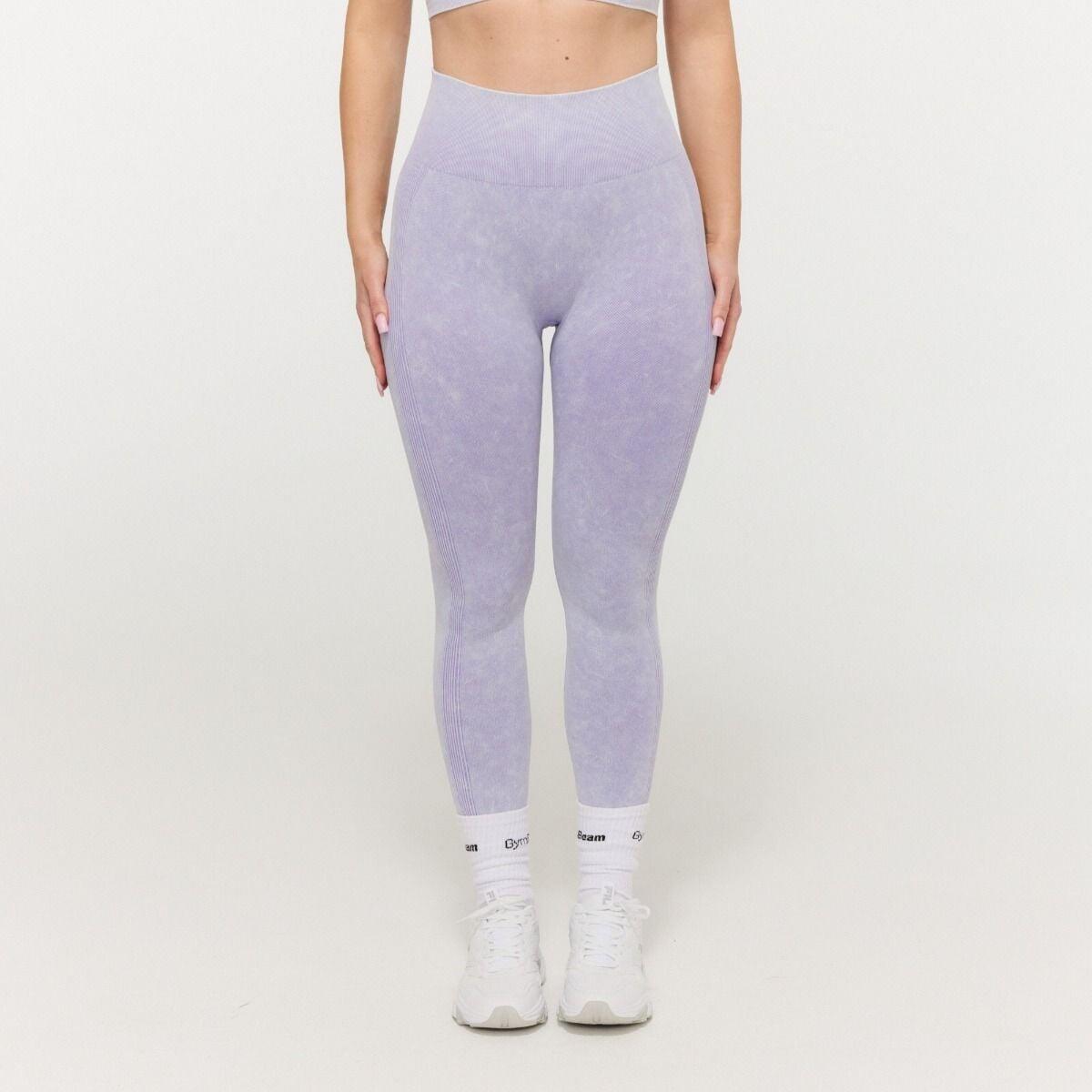Donna palestra leggings traspiranti viola Lift Seamless 3/7