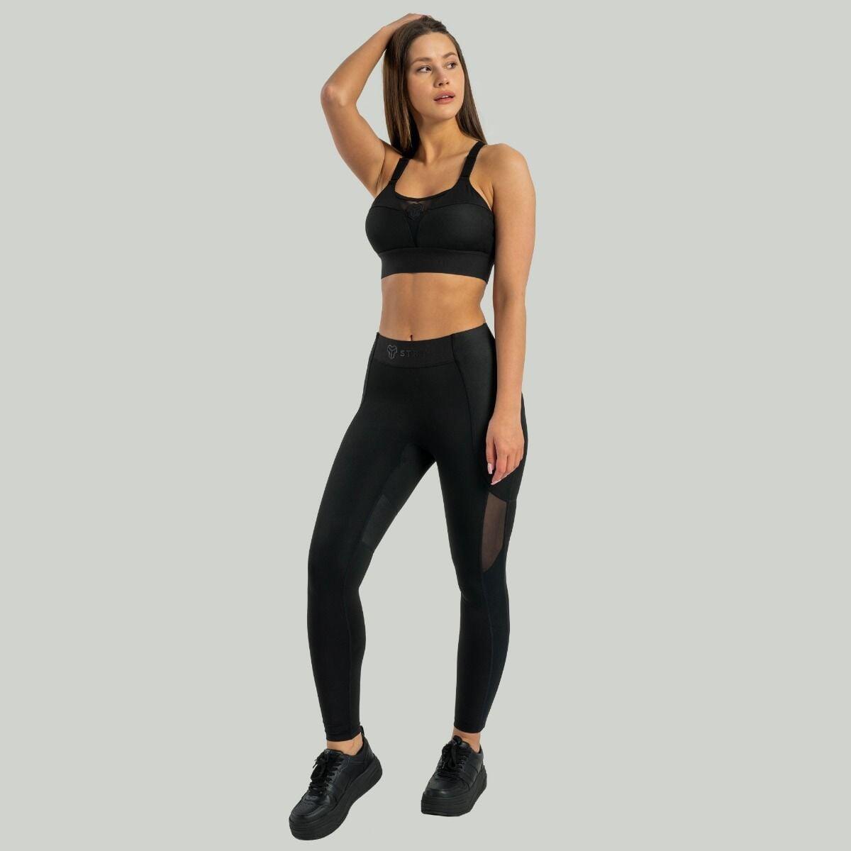 Donna fitness leggings estensibili Black ALPHA 6/7