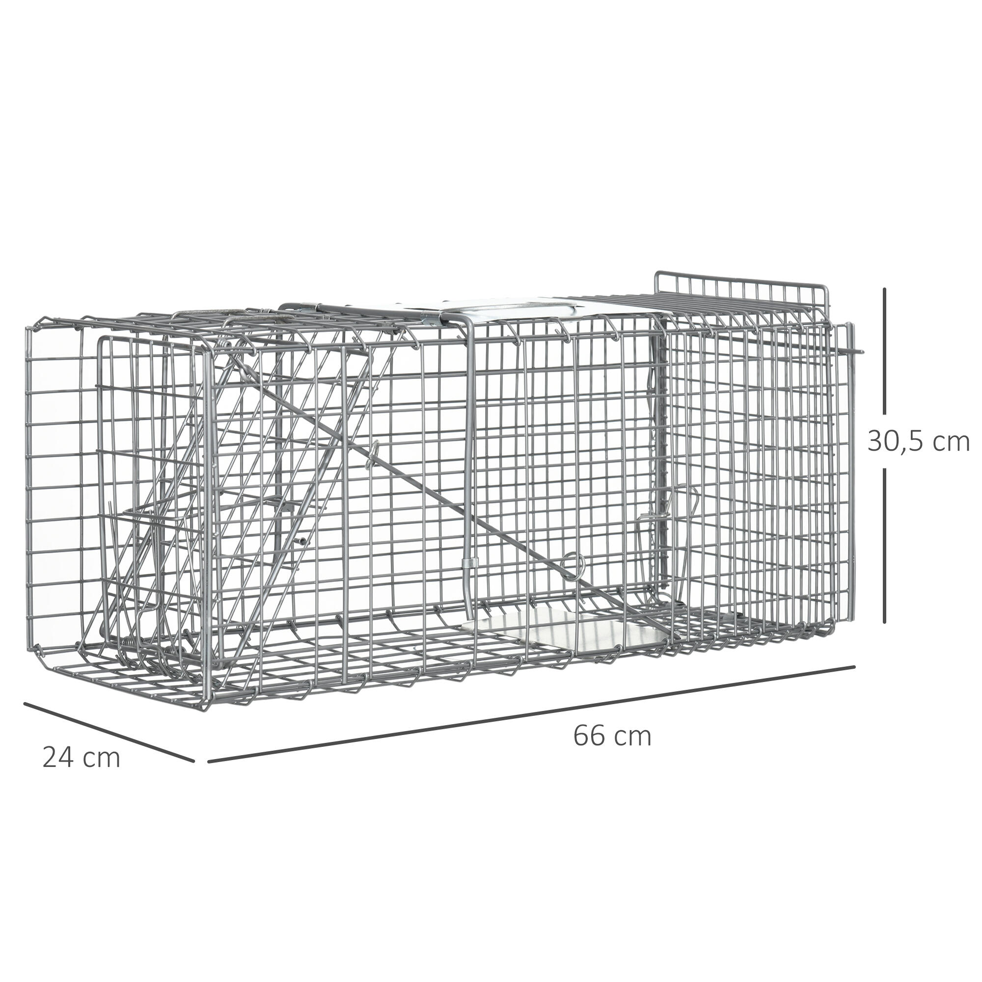 Piège cage de capture pliante pour petits animaux type rat et souris - 2 portes 5/9