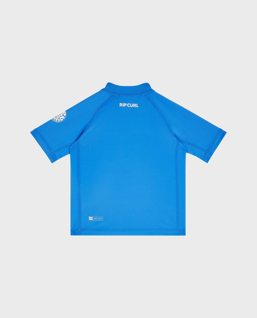 T-shirt anti-UV Garçon Waves manches courtes - Blue Gum 4/5