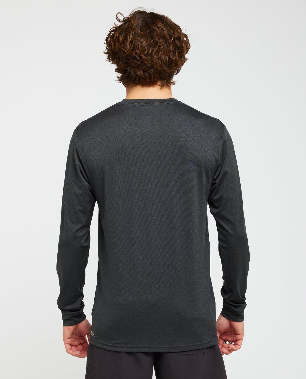 T-shirt anti-UV Homme Stack UPF50 Long Sleeve Rash Vest - Black Marle 3/6