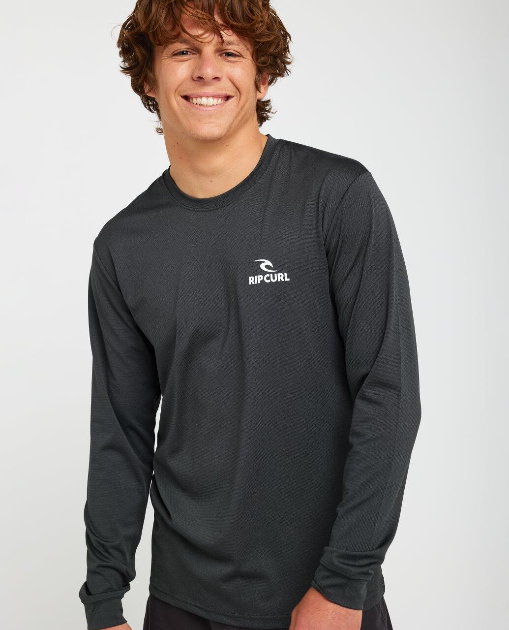 T-shirt anti-UV Homme Stack UPF50 Long Sleeve Rash Vest - Black Marle 6/6