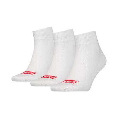 Middelhoge sokken met logo - gerecycled katoen – white – 35-38