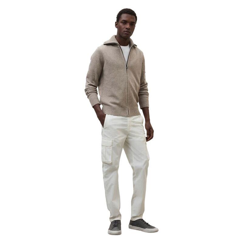 Chaqueta Beige Ecoalf Sasa Knit Man Toast Melange de Corte Regular 2/4