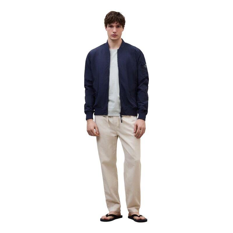 Chaqueta Azul Ecoalf Wale Jacket Man Deep Navy de Fit Regular Repelente al Agua 2/5