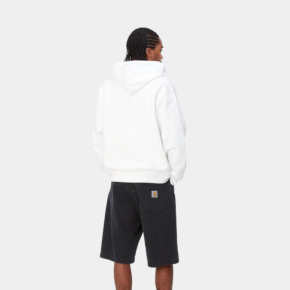 Sudadera Blanca Carhartt Hooded Drip Sweat White 2/5