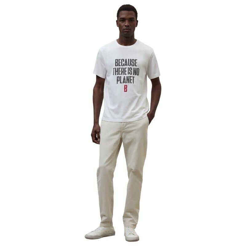 Camiseta Blanca Ecoalf Min T-Shirt Man White Cómoda y Versátil de Corte Regular 2/4