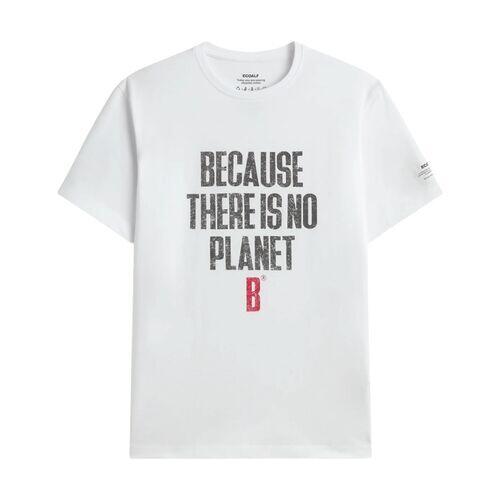 Camiseta Blanca Ecoalf Min T-Shirt Man White Cómoda y Versátil de Corte Regular 4/4