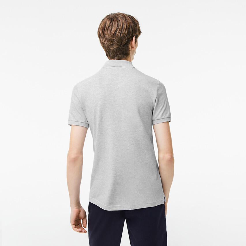Heren Polo Shirt Grijs 3/4