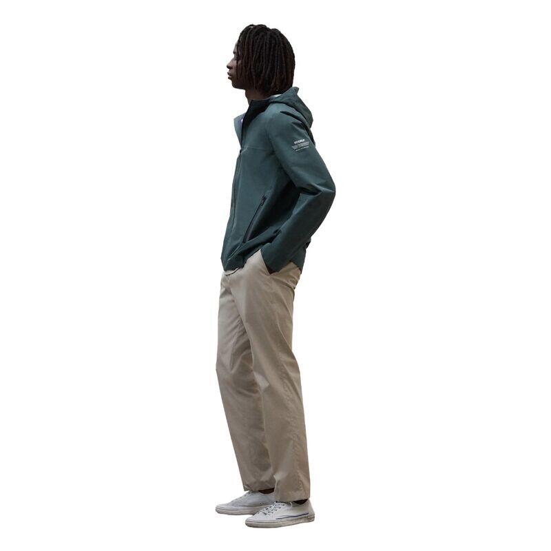 Chaqueta Verde Ecoalf Darwin Shadow Green de Corte Regular con Cremallera 3/5