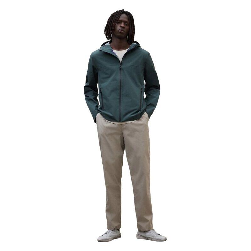 Chaqueta Verde Ecoalf Darwin Shadow Green de Corte Regular con Cremallera 2/5