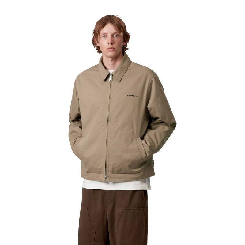Chaqueta Beige Carhartt Module Script Jacket Leather Cálida y Duradera 3/5