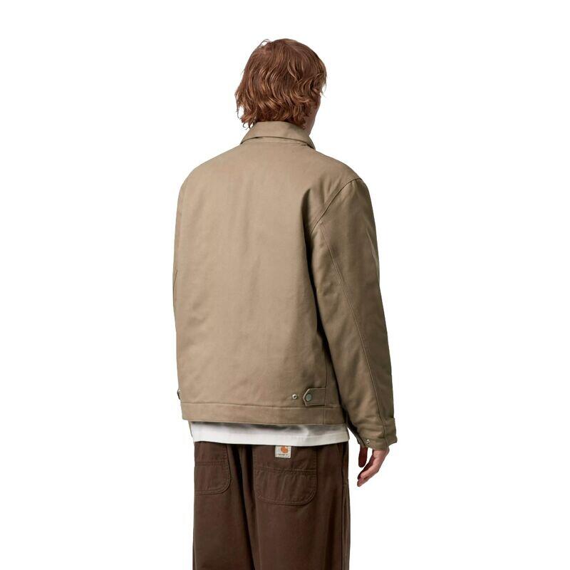 Chaqueta Beige Carhartt Module Script Jacket Leather Cálida y Duradera 4/5