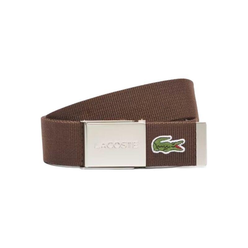 Cinturón Marrón Lacoste Concept de Tejido Flexible y Ligero 2/4