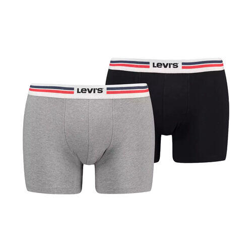 Pack 2 Calzoncillos Boxer Levis con Logotipo Negro-Girs 3/4