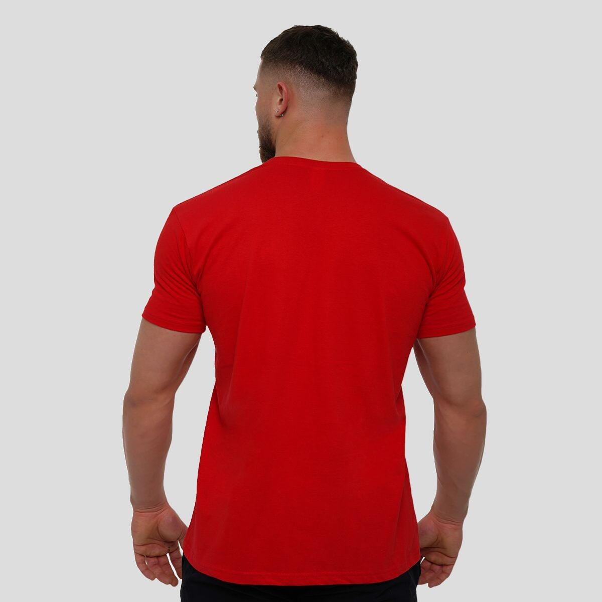 Uomo t-shirt cotone rossa One Team 3/5