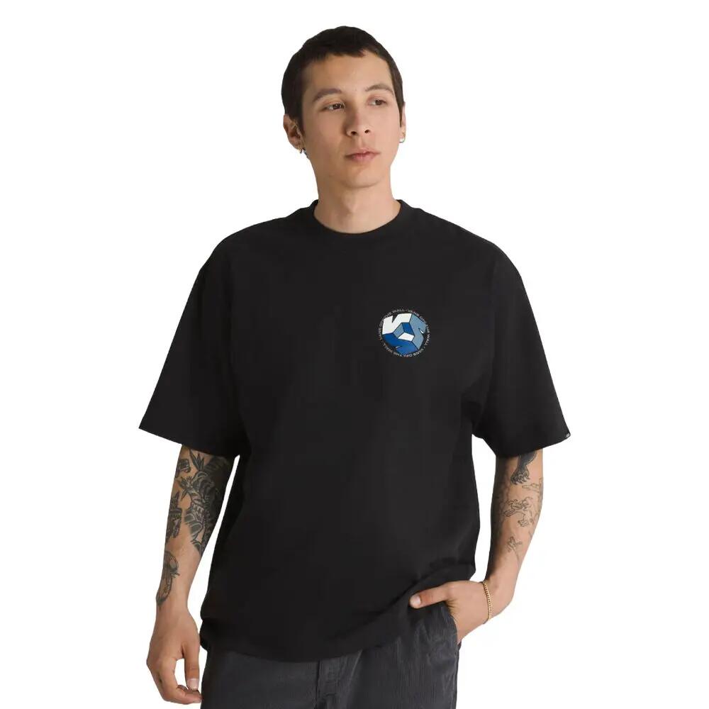 Camiseta Negra Vans Cyrcle V SS Black 2/4