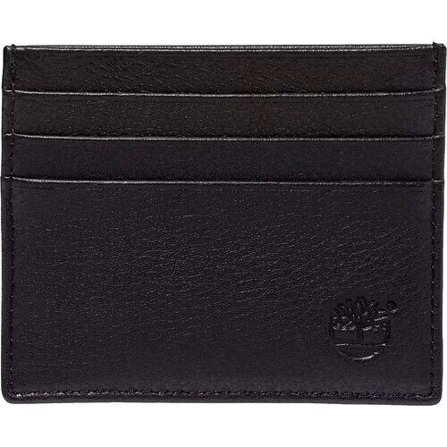 Tarjetero Negro Timberland Kennebunk Credit Card Holder Black De Cuero 3/4
