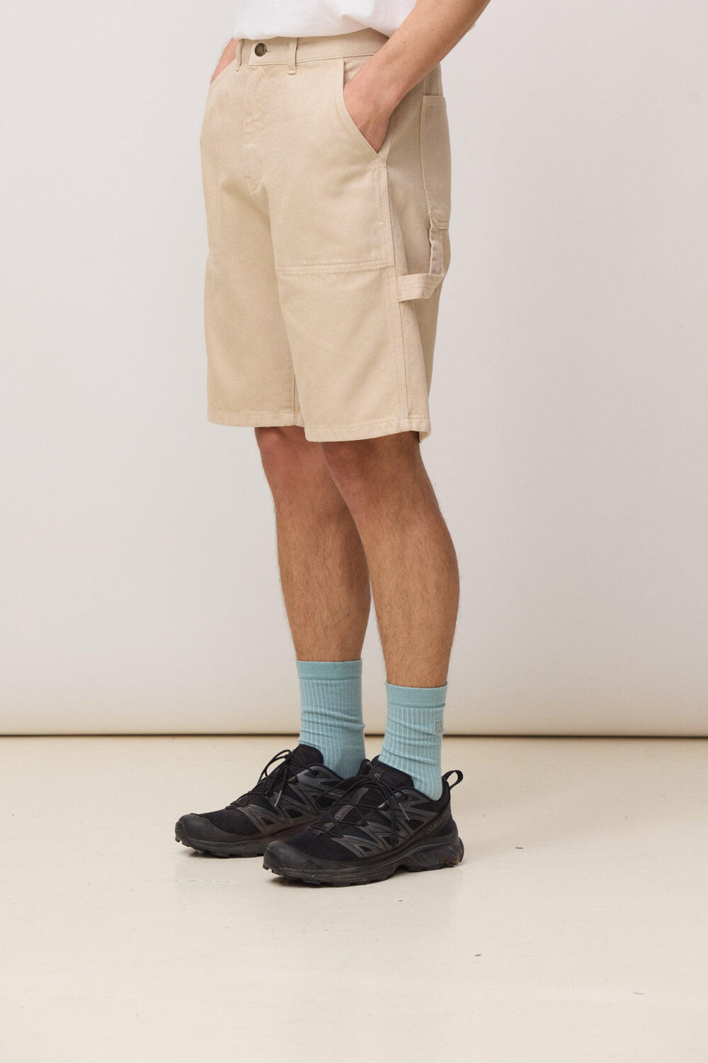 Pantalón Corto Frank Beige de Algodón 3/5
