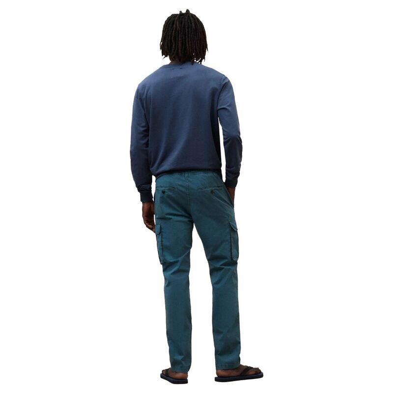 Sudadera Azul Ecoalf Bardera Steel Blue con Estampado Frontal de Corte Regular 3/5