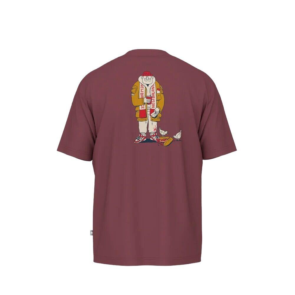 Camiseta Granate New Balance Spectator T-Shirt Washed Burgundy 2/4