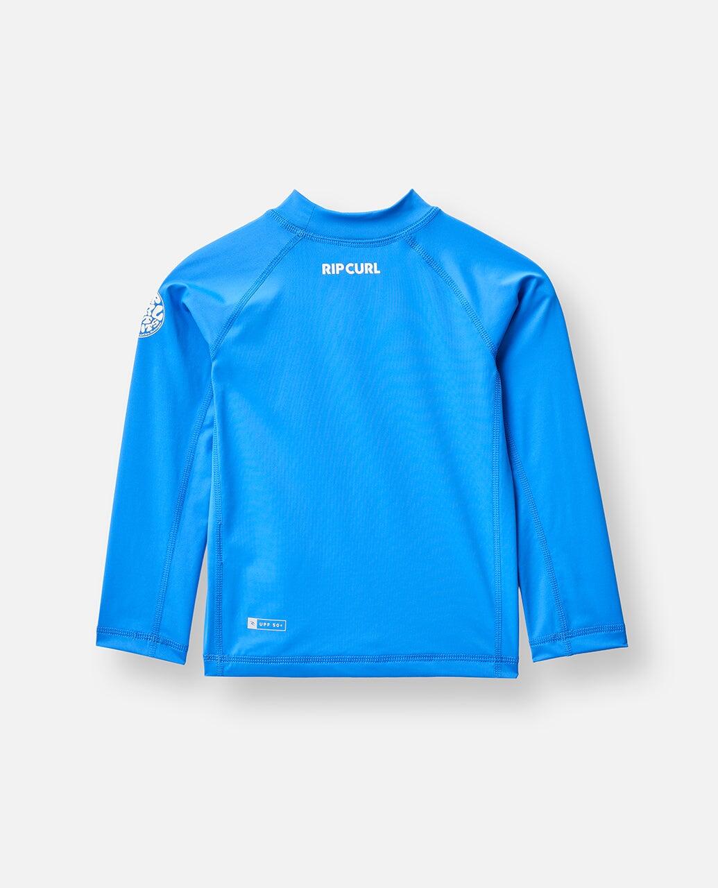 T-shirt anti-UV Garçon Waves manches longues - Blue Gum 3/4