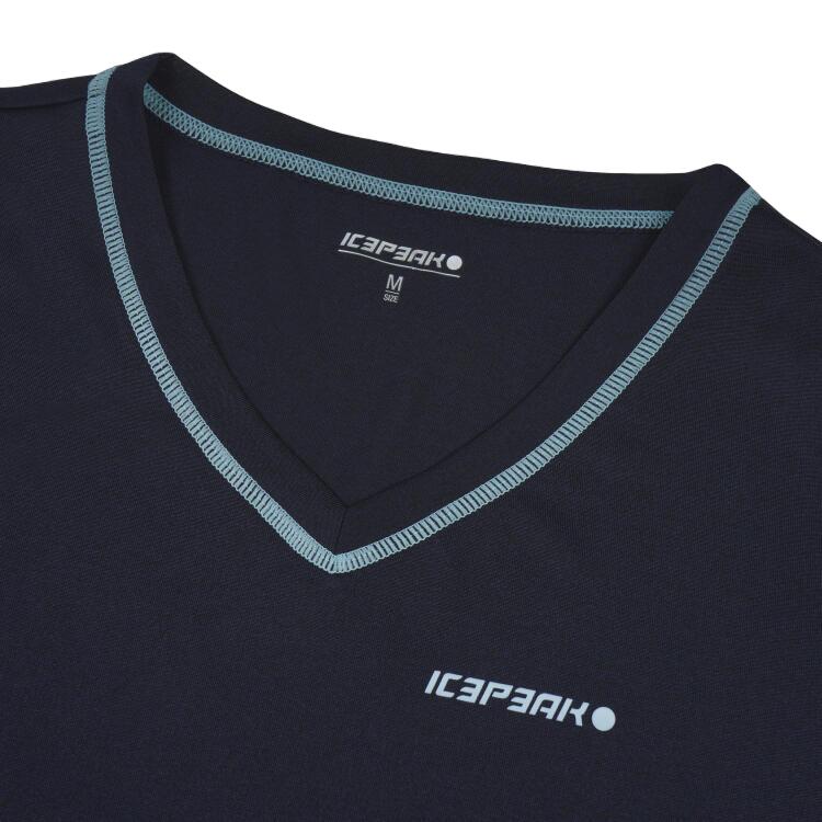 Beasley T-Shirt Dames Korte mouw Dark Blue 4/4
