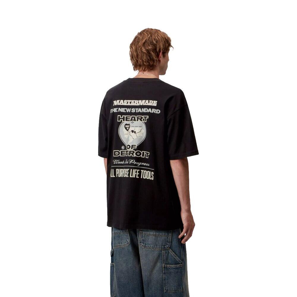 Camiseta Negra Carhartt Arcan T-Shirt Black de Corte Holgado 3/5