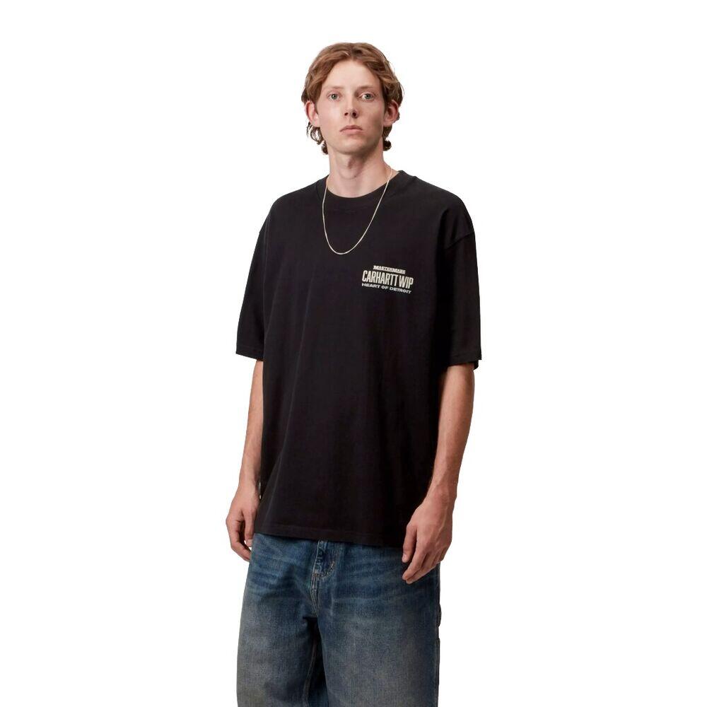 Camiseta Negra Carhartt Arcan T-Shirt Black de Corte Holgado 4/5