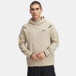 Felpa Con Cappuccio Pile Raglan Uomo Under Armour Essential Marrone 4/4