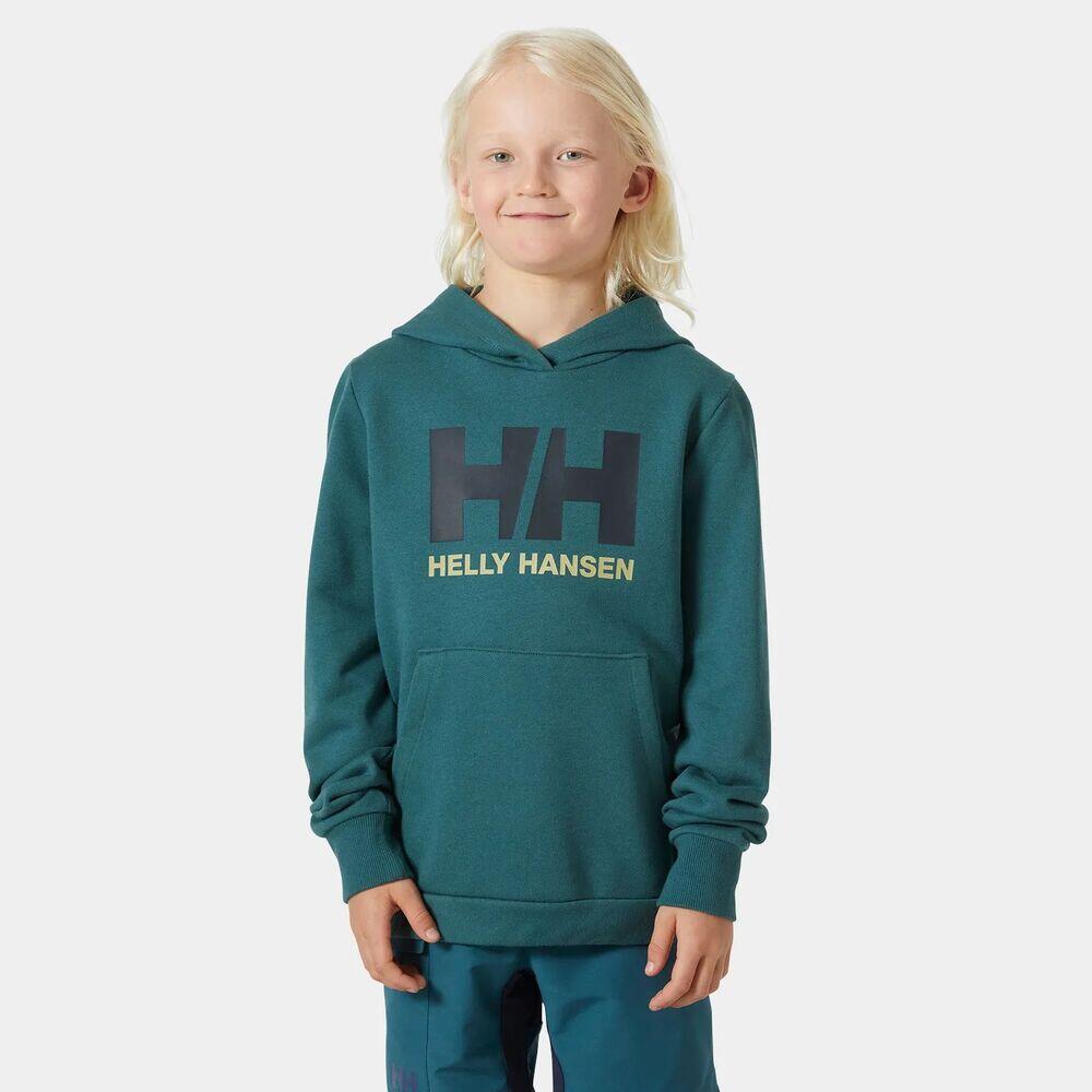 Sudadera verde Helly Hansen Logo 2.0 Juvenil Dark Creek 3/5